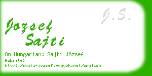 jozsef sajti business card