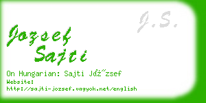 jozsef sajti business card